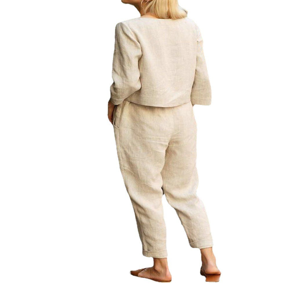 Casual Lace-up Women's Suit