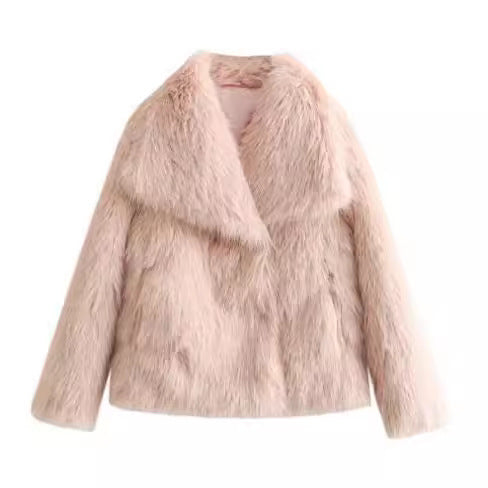 Women's Short Plush Coat