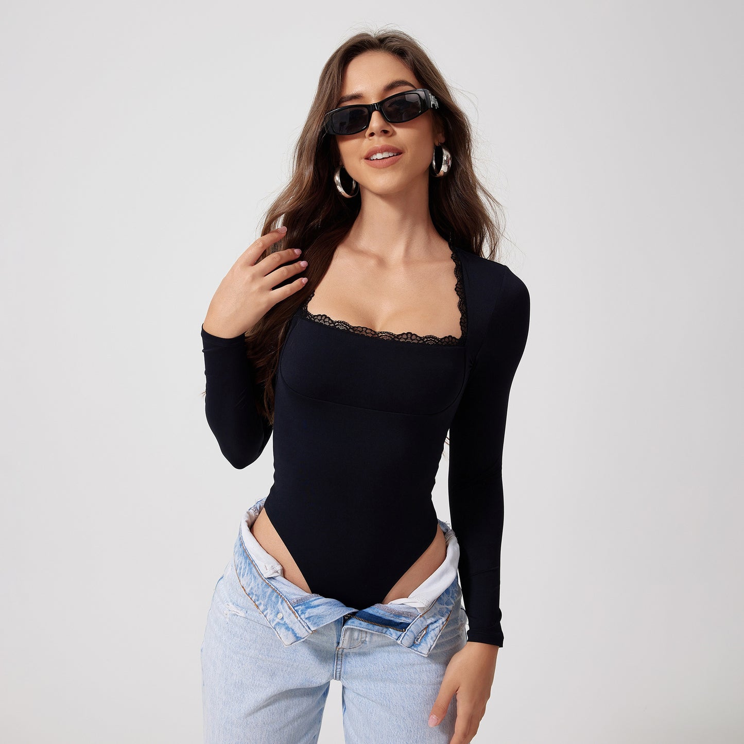 Long Sleeve Fitness Jumpsuit