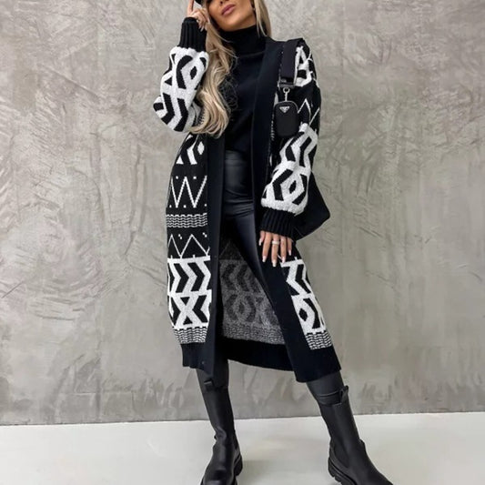 Knitted Sweater Button Cardigan