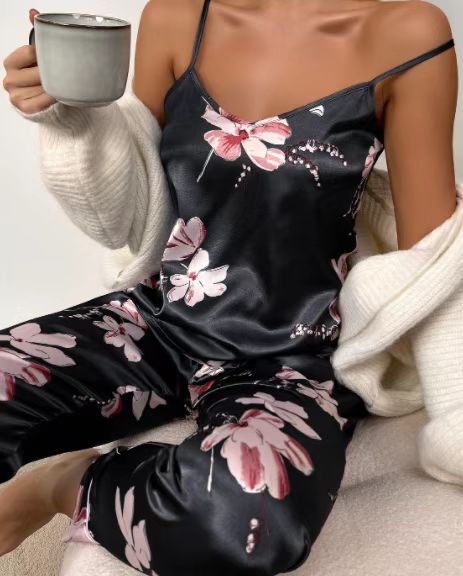 Silk Style Camisole Two-piece Set