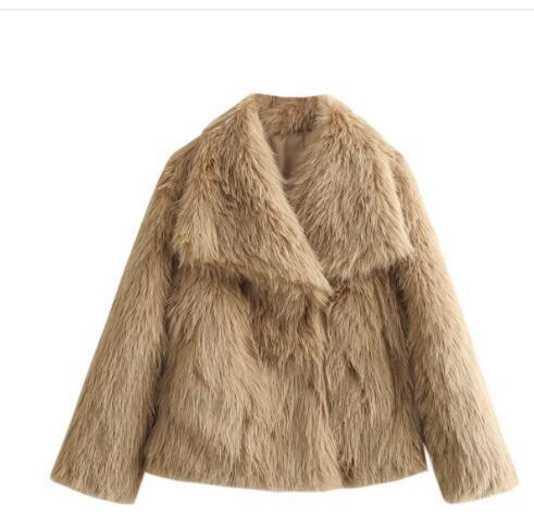 Women's Short Plush Coat