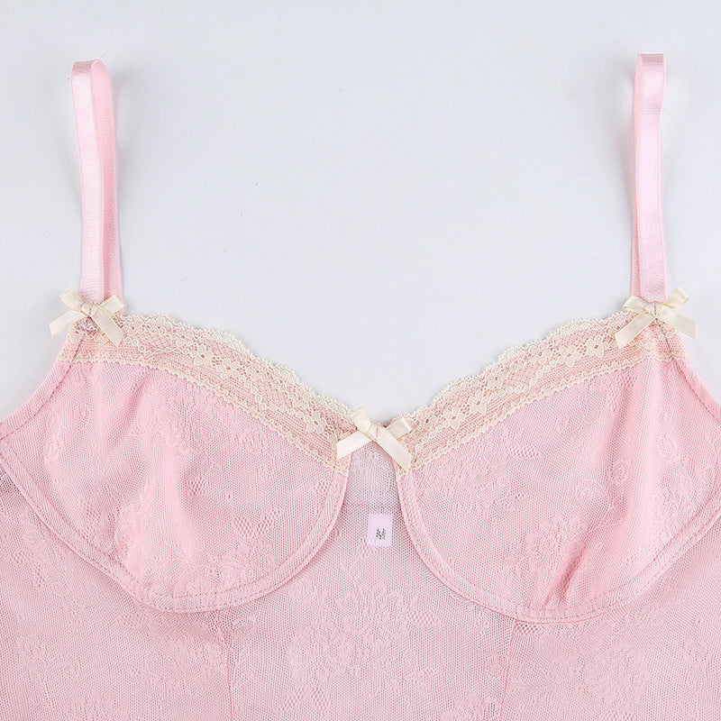 Sexy Lace Lace Bow-Tie Camisole