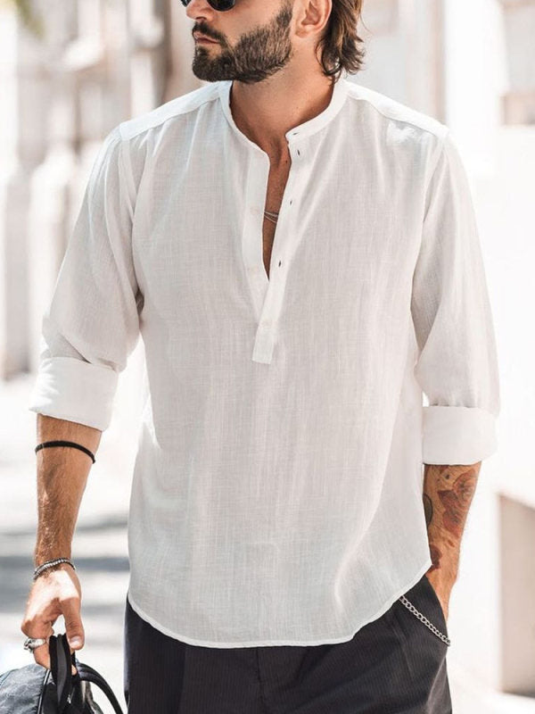 Men's Casual Long-sleeved Shirt