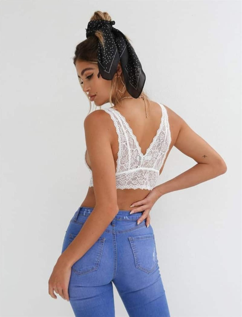 Pure Color Sexy Lace Camisole