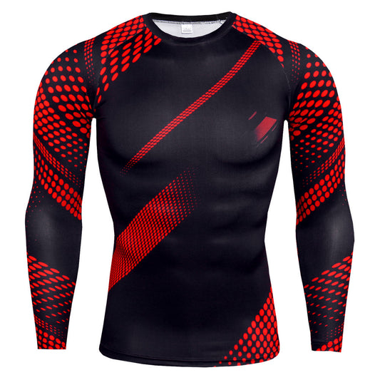 Men's Slim Round Neck Long-sleeved T-shirt