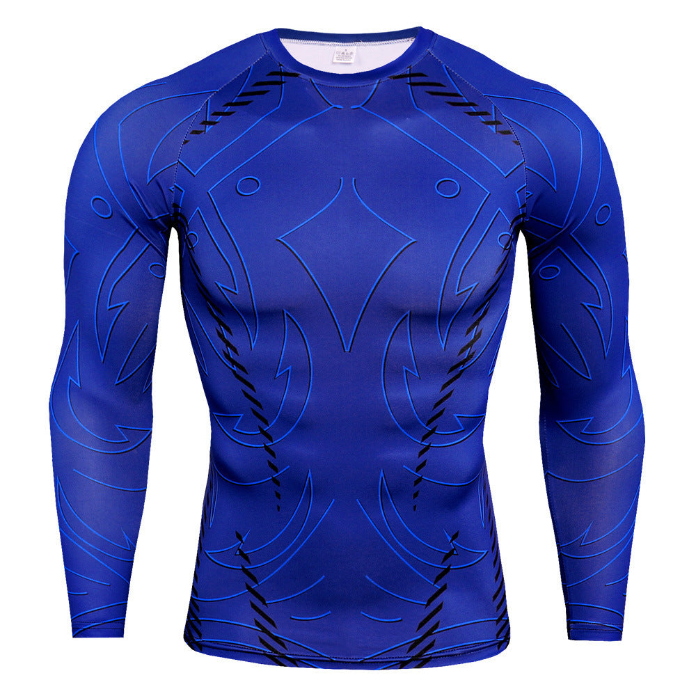 Men's Slim Round Neck Long-sleeved T-shirt