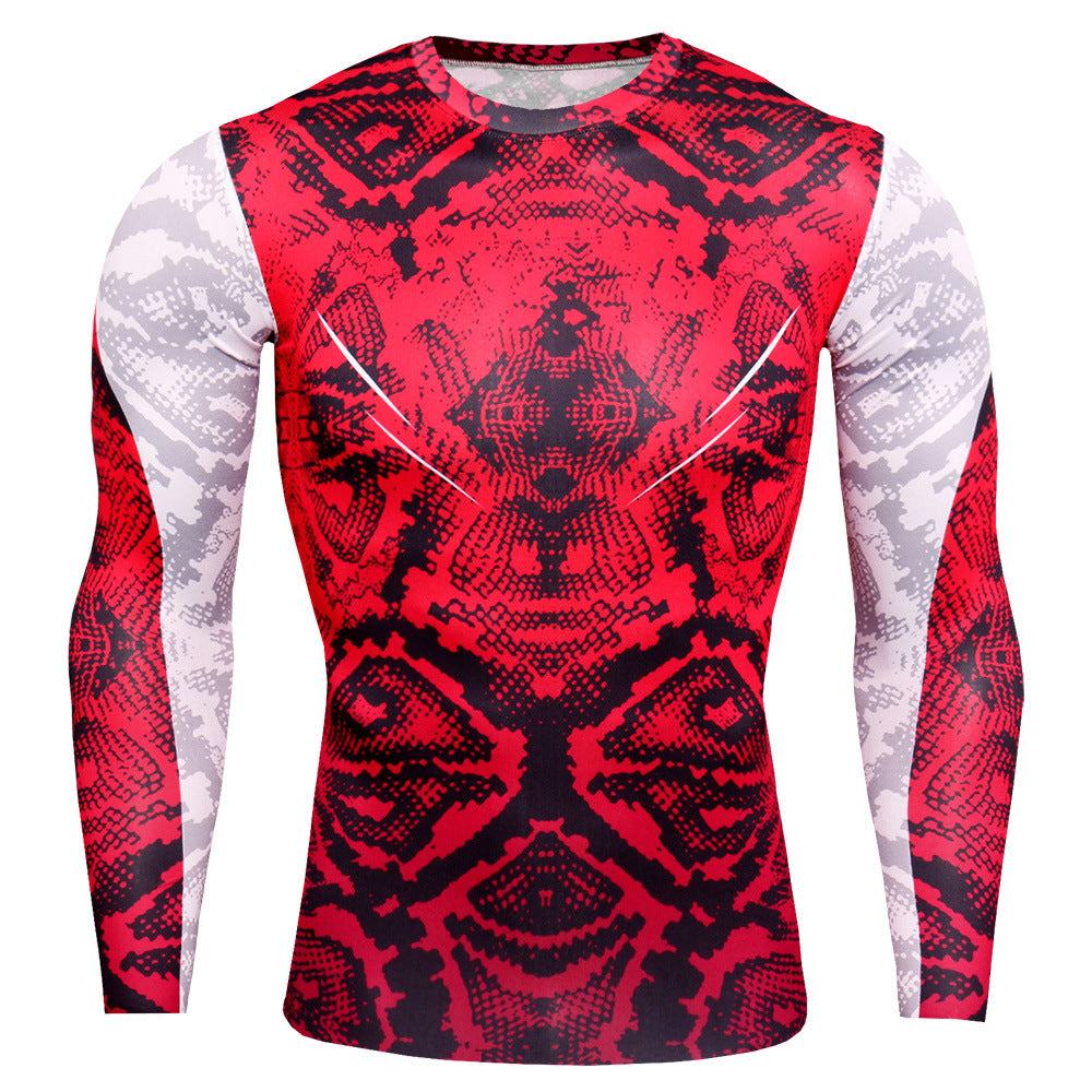 Men's Slim Round Neck Long-sleeved T-shirt