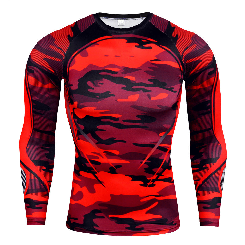 Men's Slim Round Neck Long-sleeved T-shirt