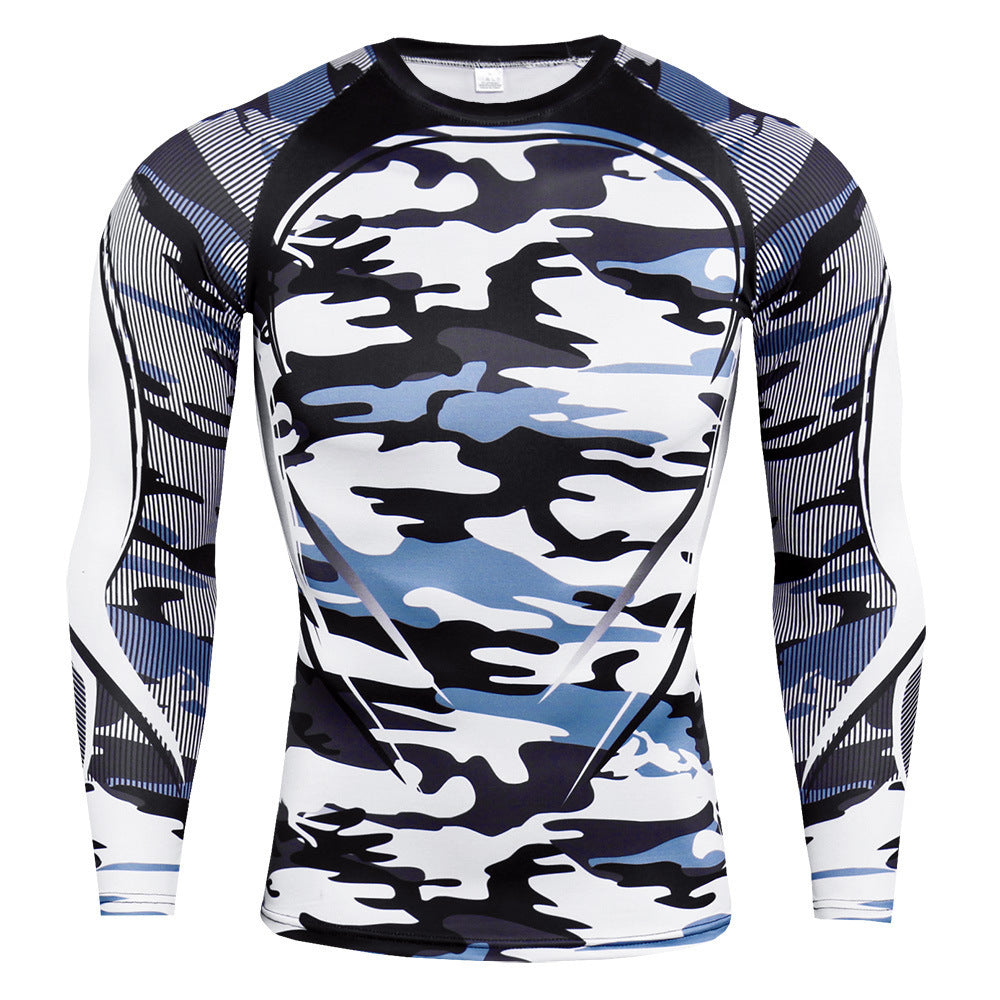 Men's Slim Round Neck Long-sleeved T-shirt