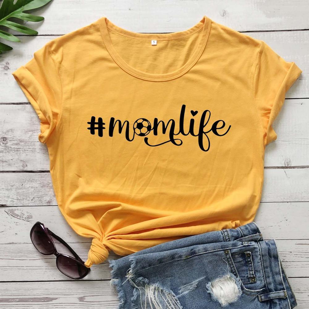 (#Mom-Life) Short-sleeved Round Neck T-shirt