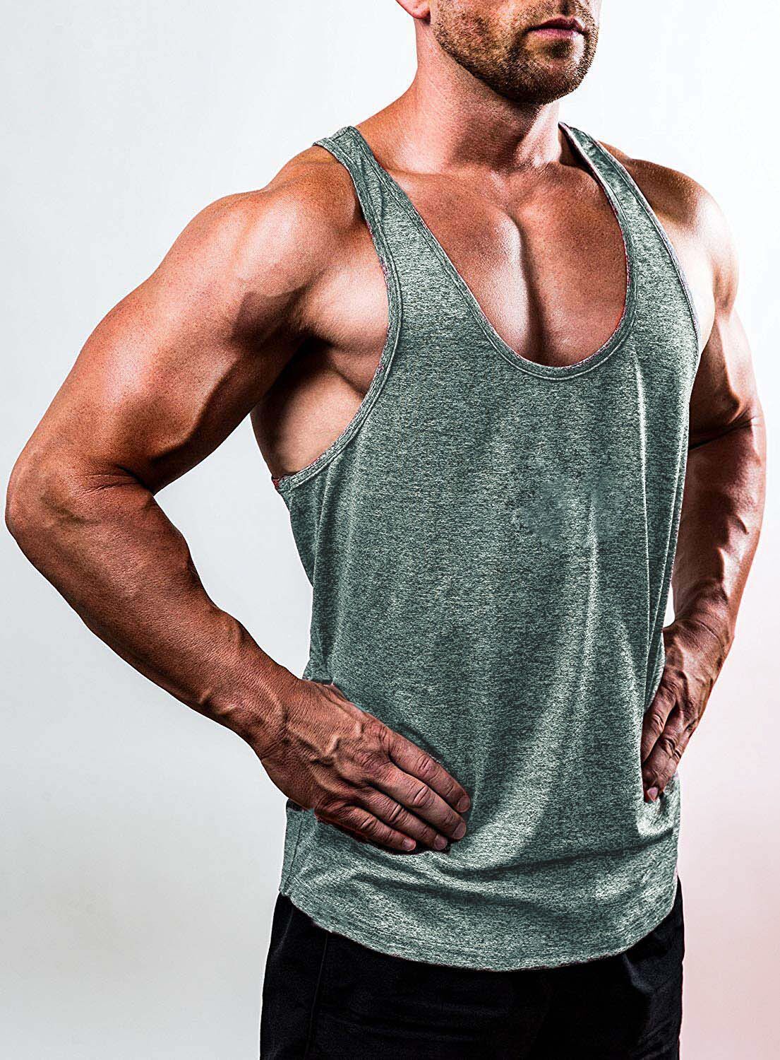 V-neck sleeveless sports fitness shirt