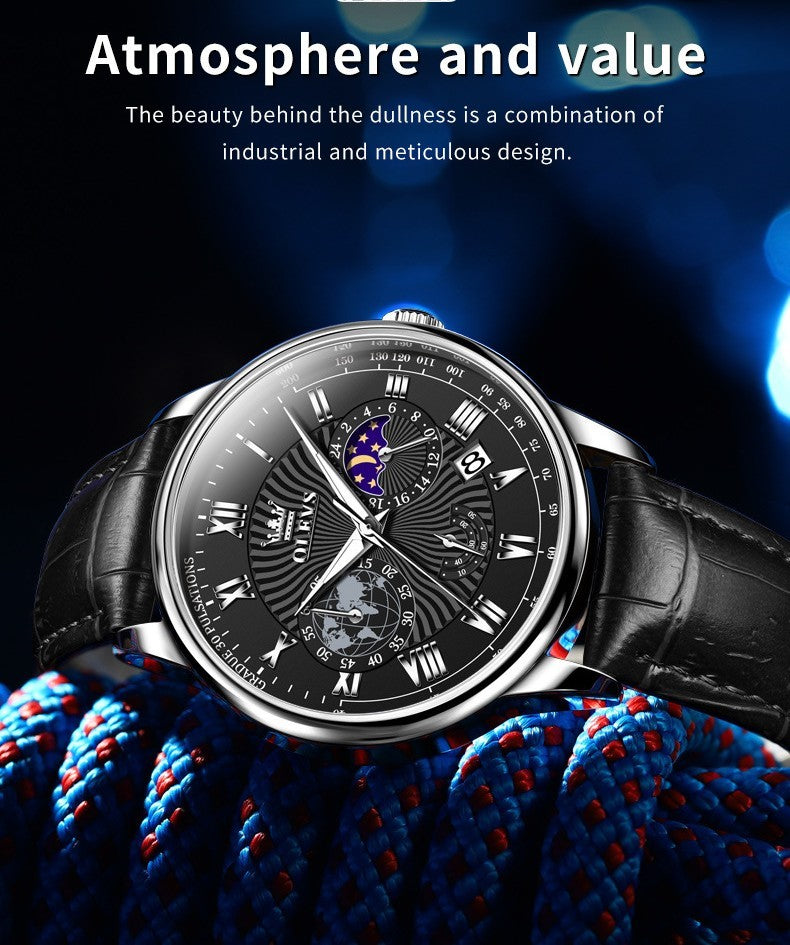 Men's Luminous Multifunctional Business Quartz Watch