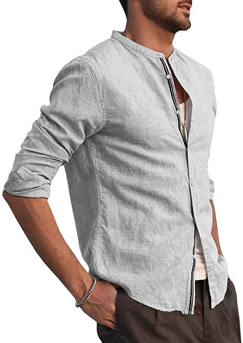 Casual Style Long-sleeved Shirt