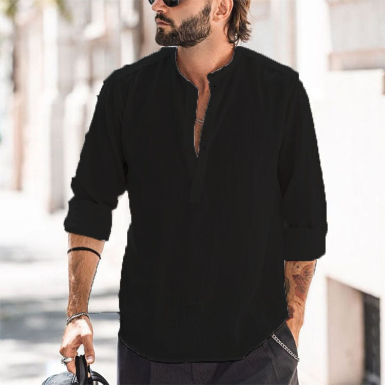 Men's Casual Long-sleeved Shirt