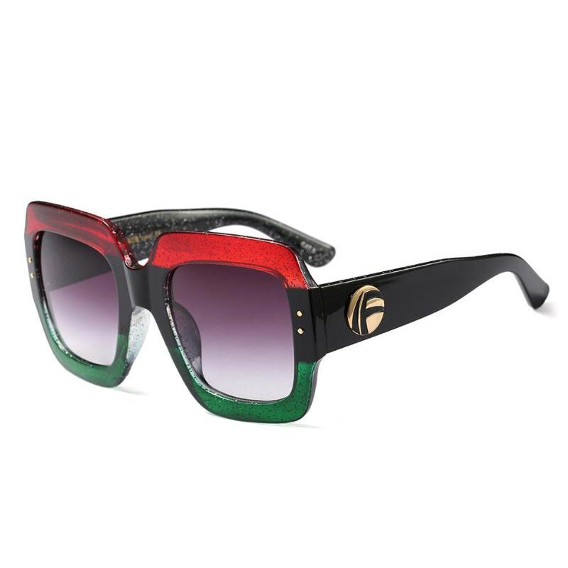 Colorful Glitter Sunglasses Retro Sunglasses