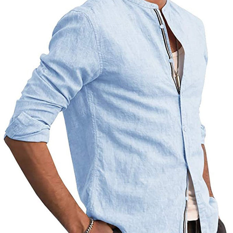 Casual Style Long-sleeved Shirt