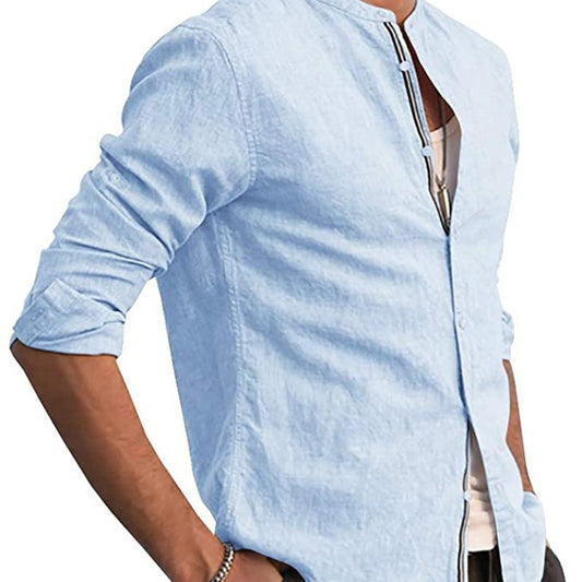 Casual Style Long-sleeved Shirt