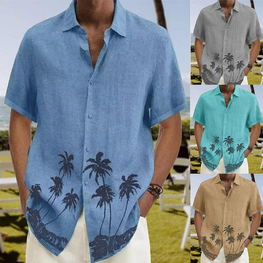 Men's Beach Casual Short Sleeve