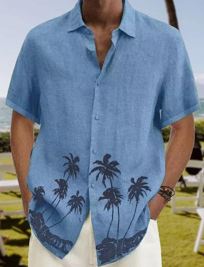 Men's Beach Casual Short Sleeve