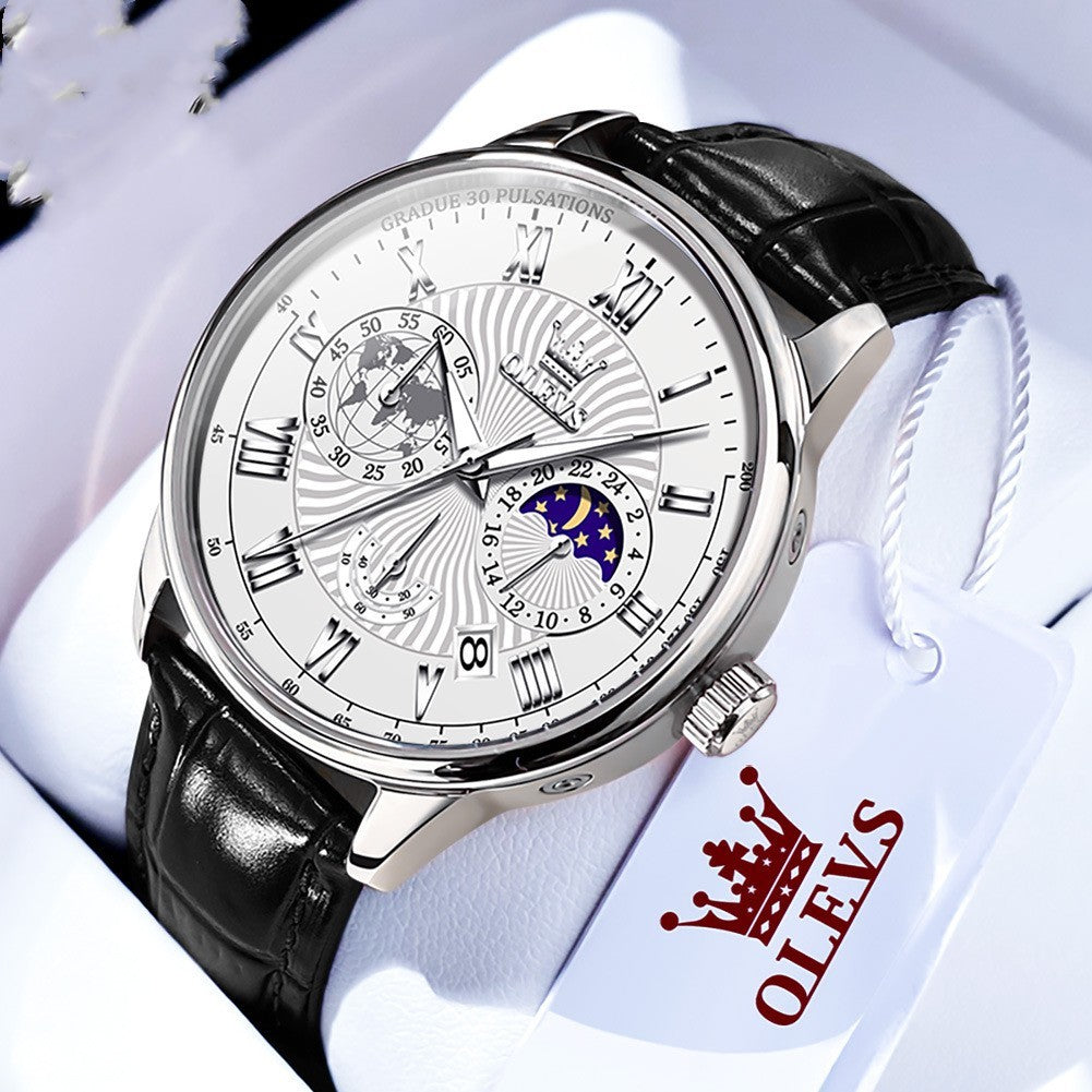Men's Luminous Multifunctional Business Quartz Watch