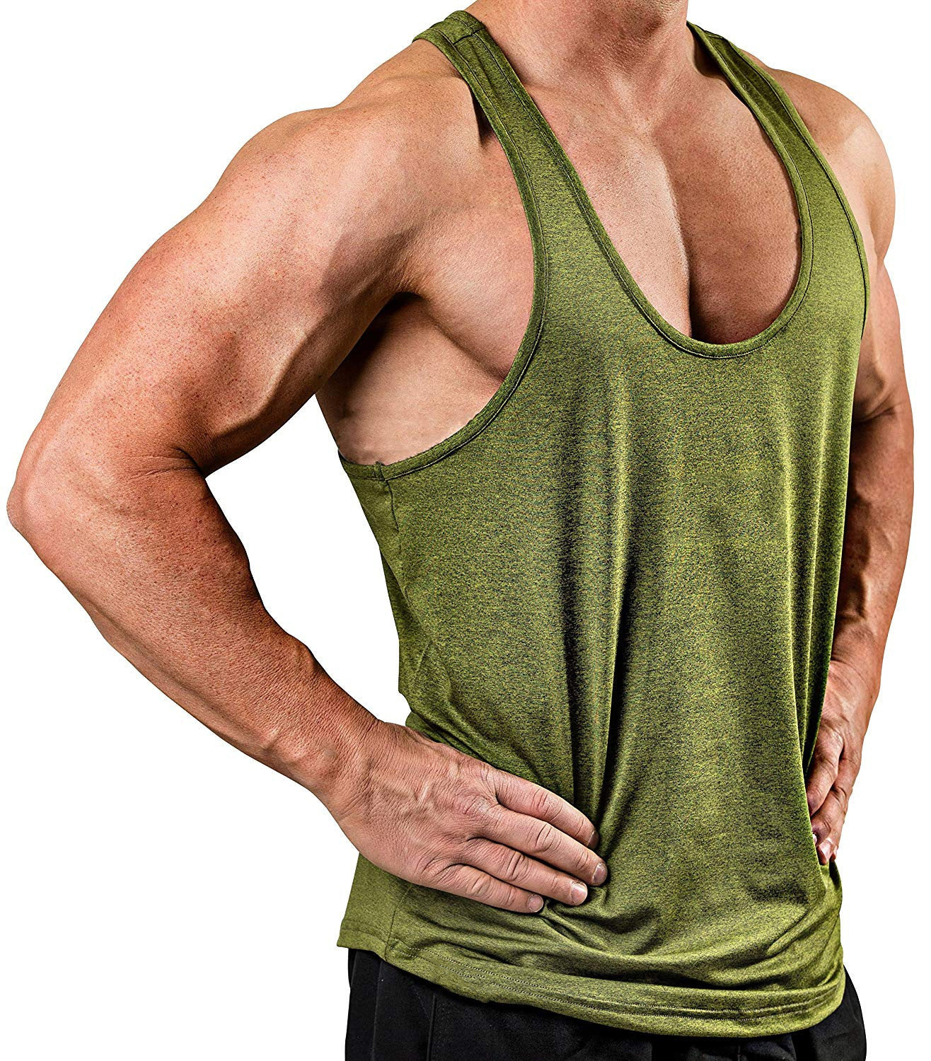 V-neck sleeveless sports fitness shirt