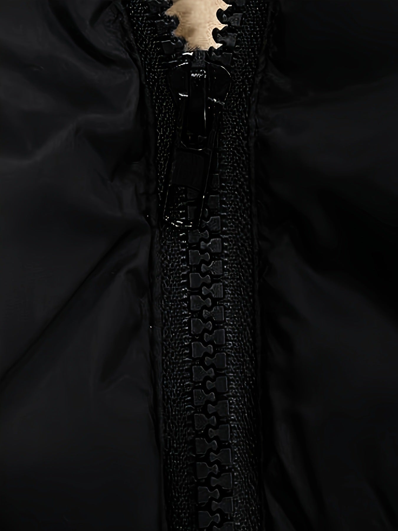 French Zipper Sleeveless Hoodie Puffer Jacket