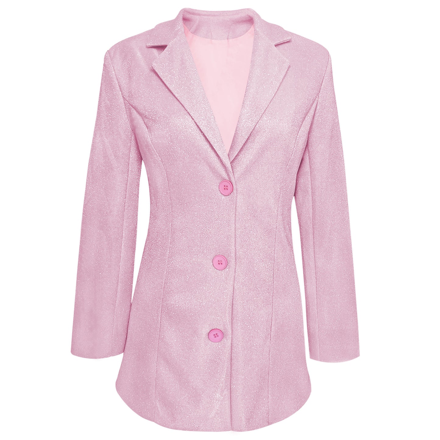 Women's Shimmer Color Casual Slim Suit Jacket
