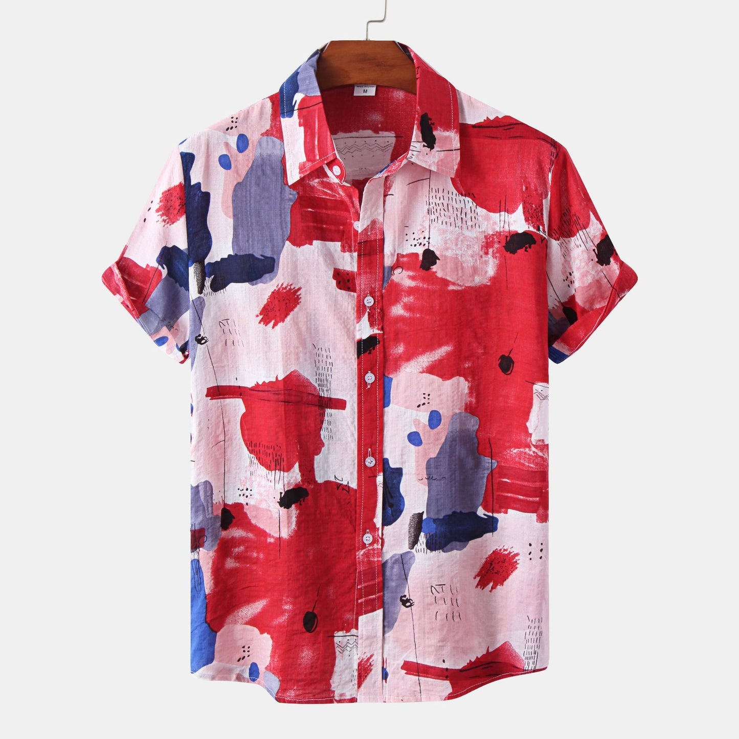 Designer Shirts Men's Printed Short Sleeve Shirt