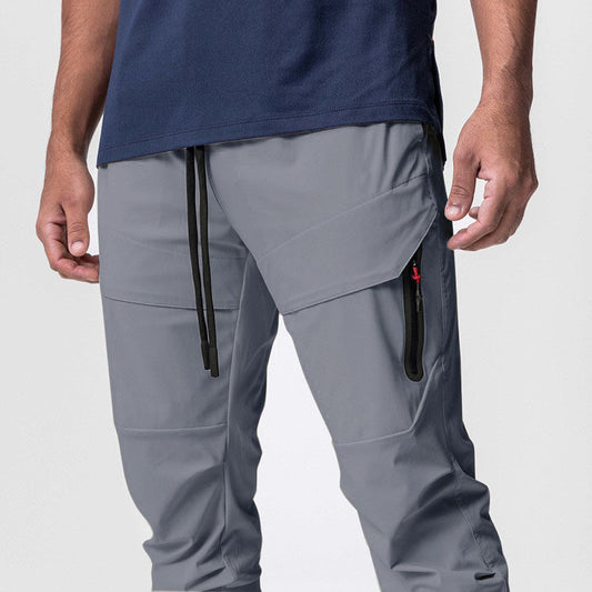 Quick-drying High Elastic Ankle-tied Fitness Pants For Men