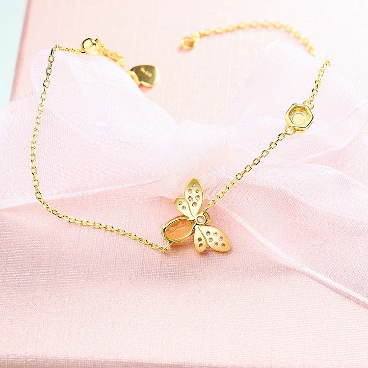 Citrine Bee Bracelet