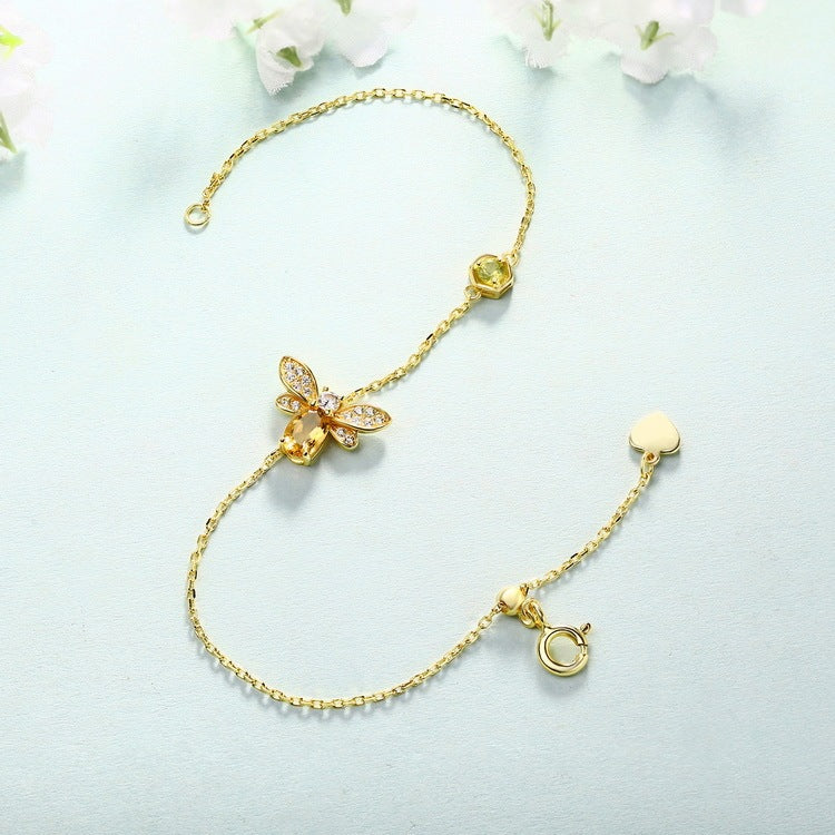 Citrine Bee Bracelet