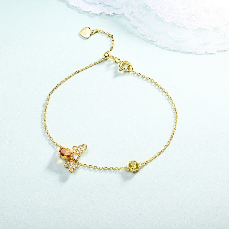 Citrine Bee Bracelet