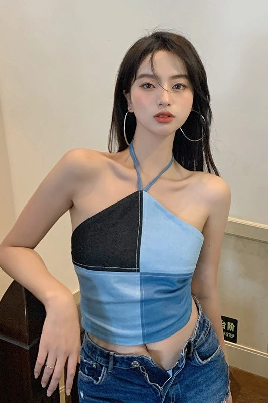 Top Halter-neck Short Sling Beauty Vest