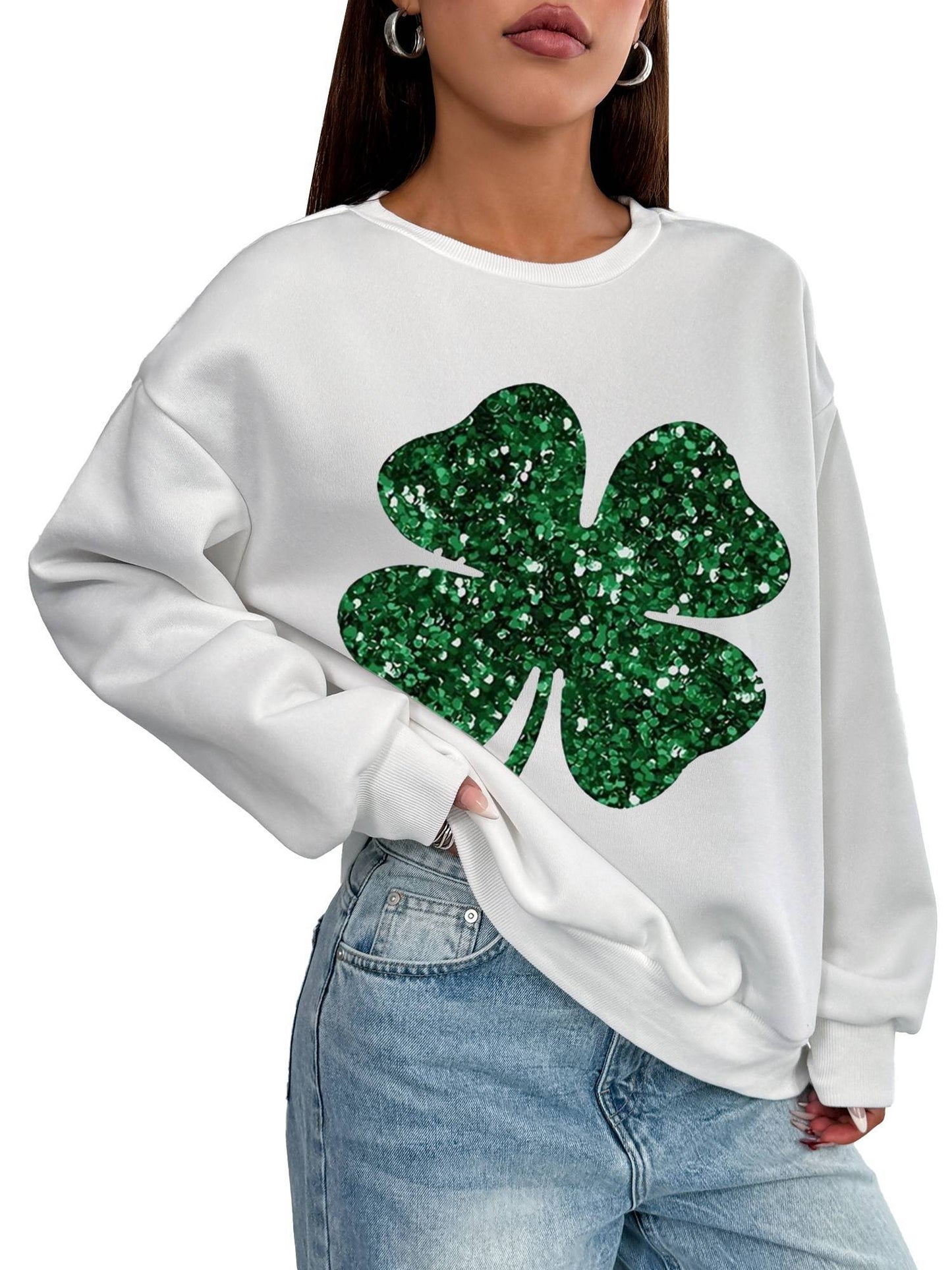 Green Clover Women's Top