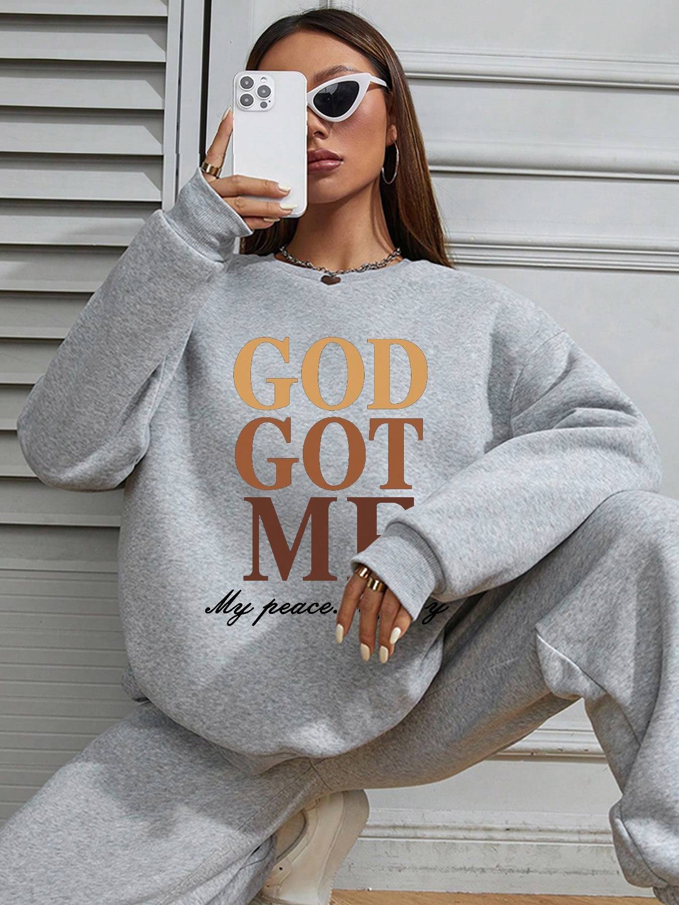 "GOD GOT ME my peace my joy" Women's Top