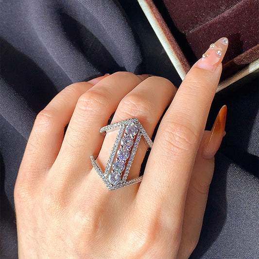 Geometric Pattern Ring