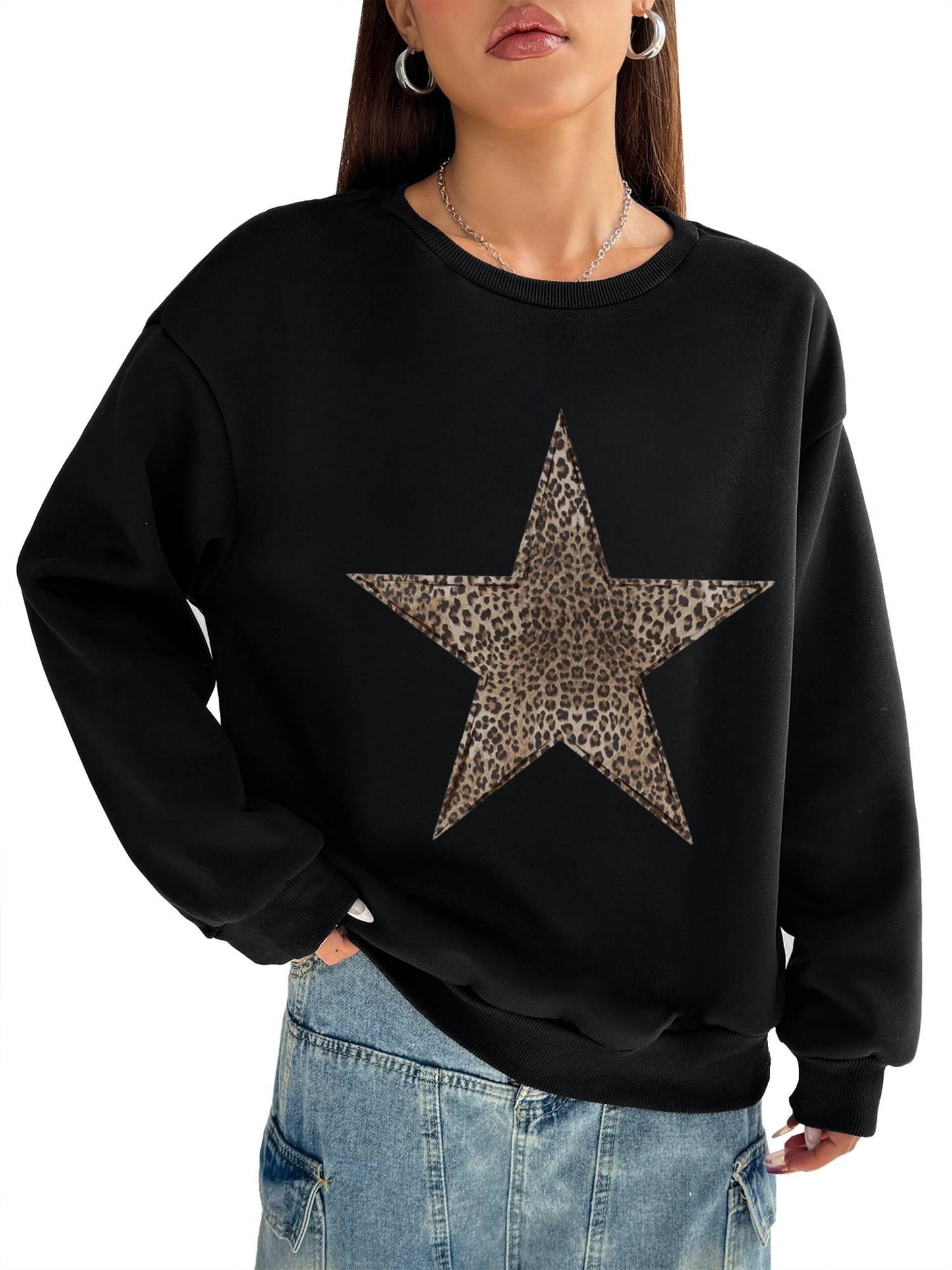 Leopard Star Women's Top