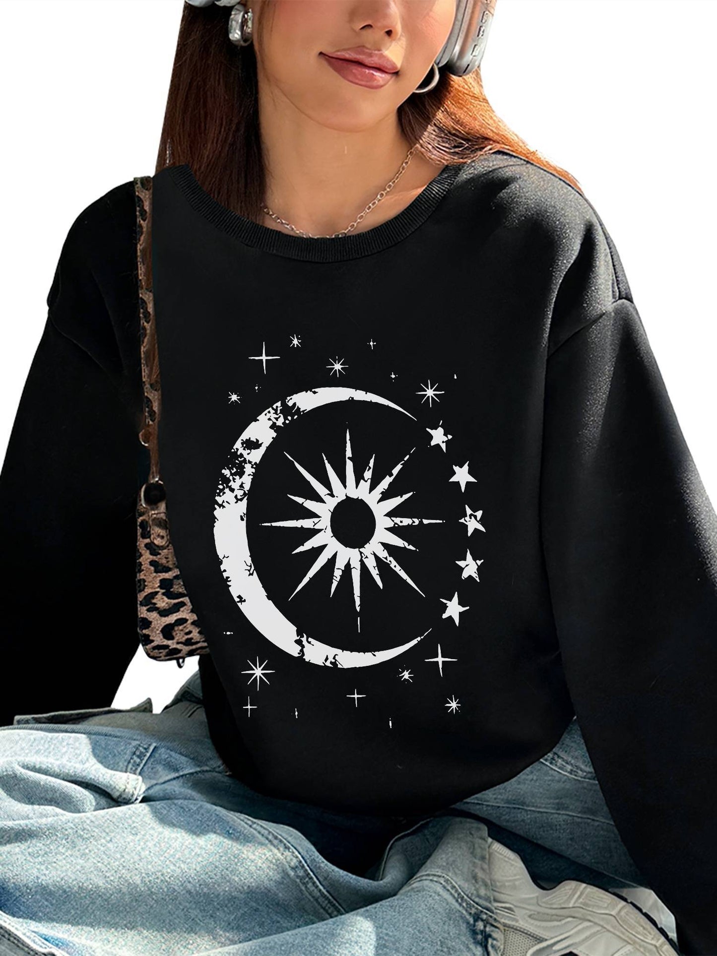 Sun, Moon, & Stars Women's Top