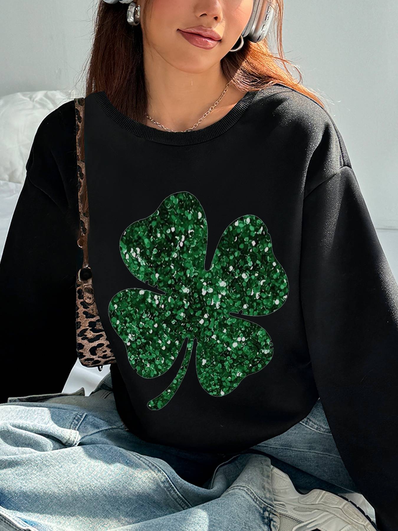Green Clover Women's Top