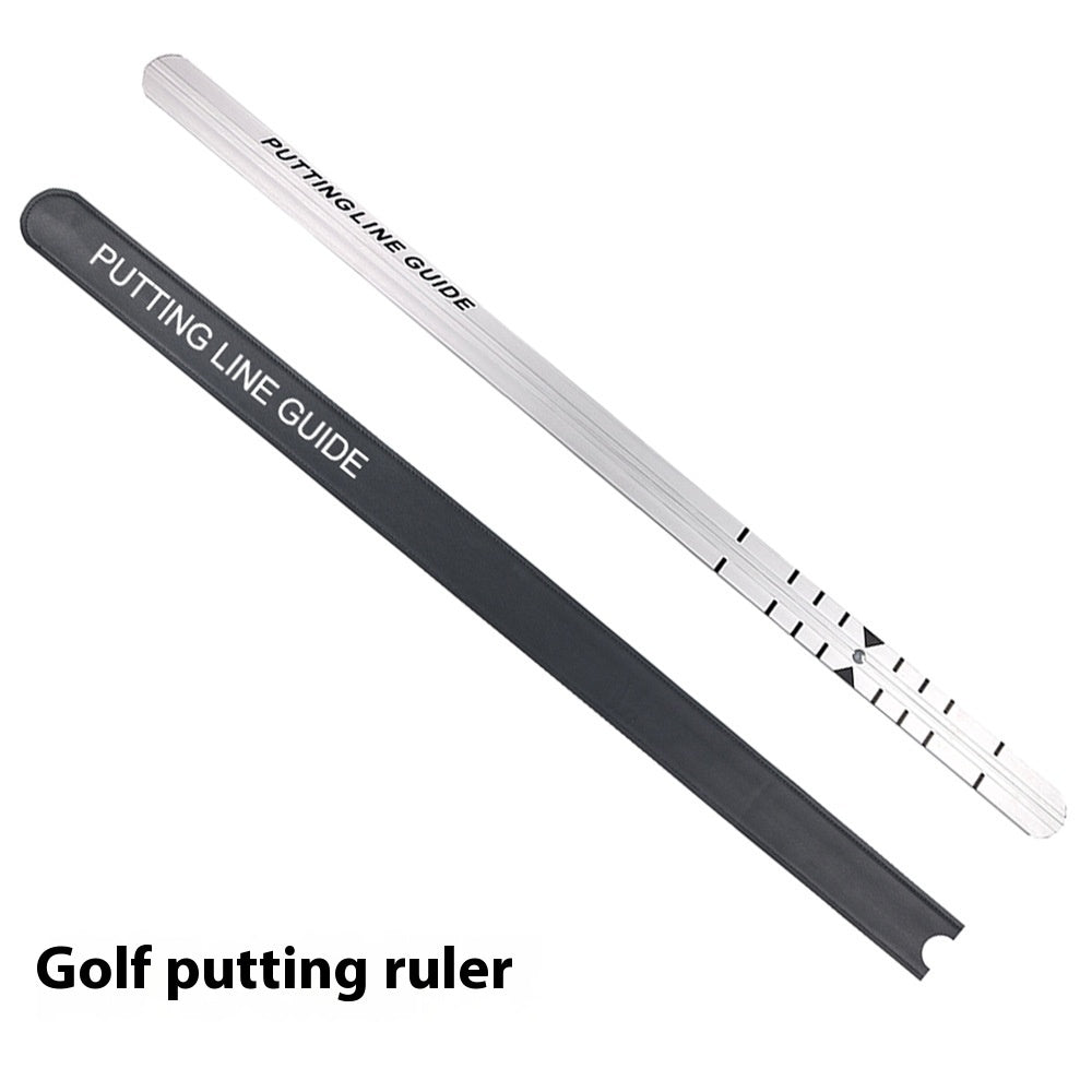 Golf Game Edge Improvement Exercise Tool Aluminum Alloy Push Rod Putter Track Guide