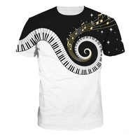 Musical Short sleeve crew neck T-shirt