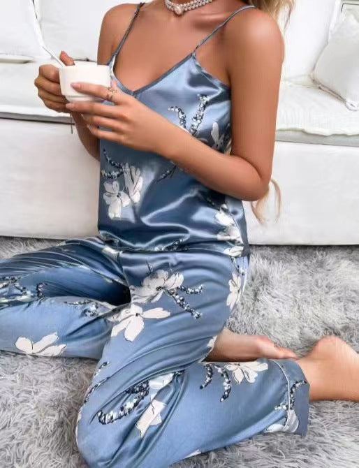 Silk Style Camisole Two-piece Set