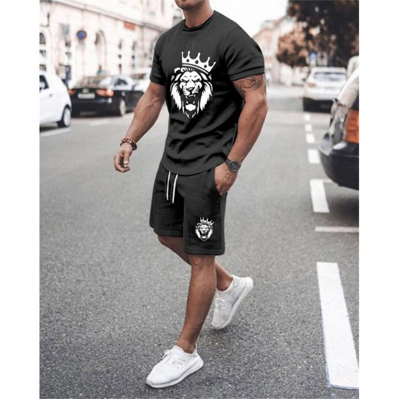 Designer Style Short Sleeve Men's Leisure Set