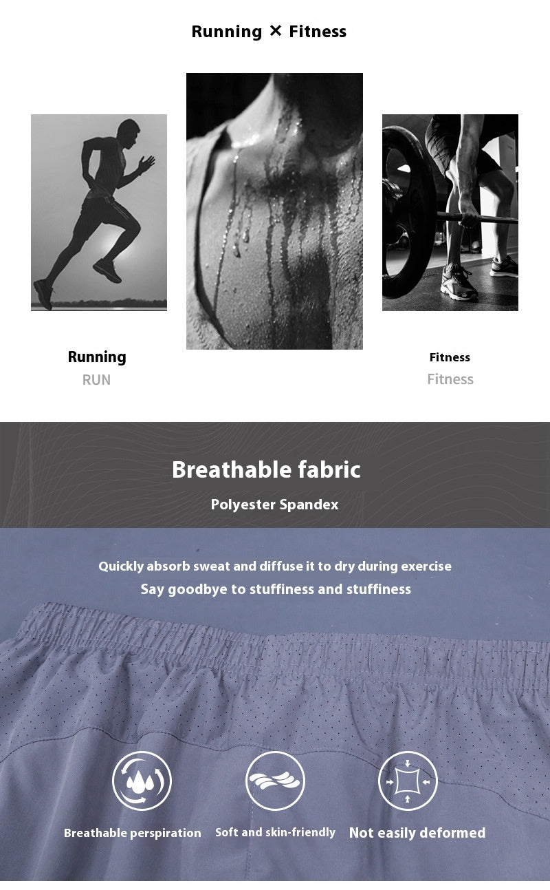 Sports Shorts Men's Quick-drying Running Fitness Shorts
