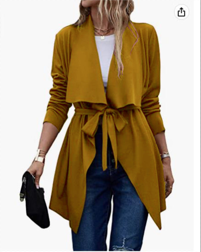 Waist Lace-up Windbreaker