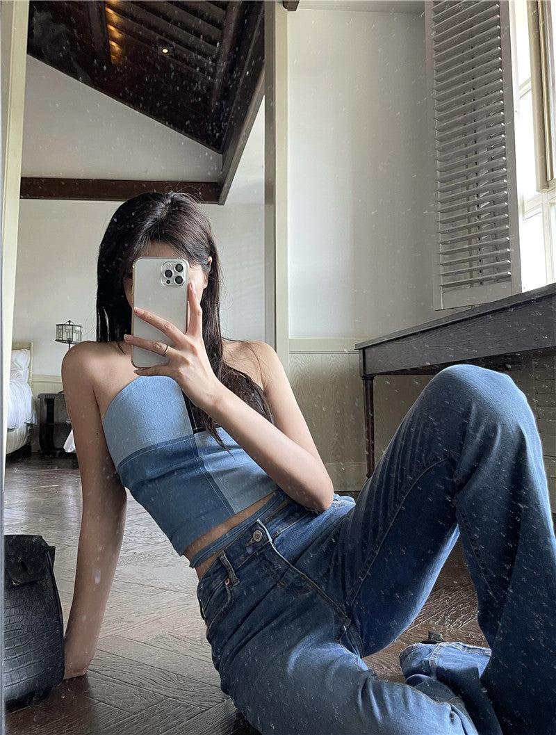 Top Halter-neck Short Sling Beauty Vest