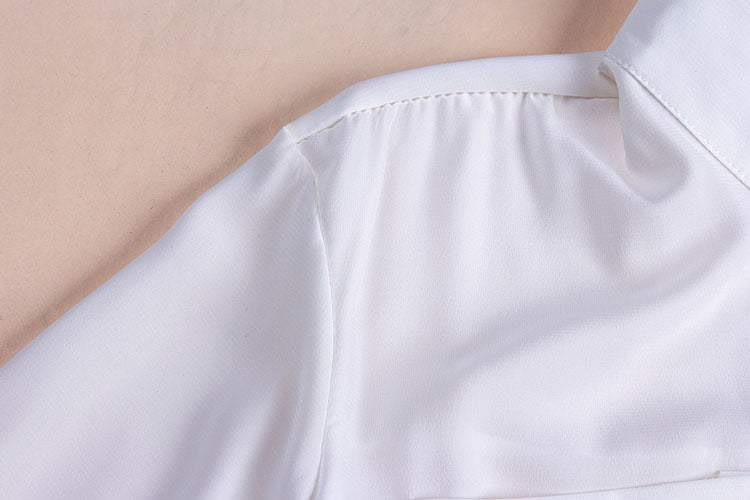 Business Casual Chiffon Style Long Sleeve Shirt