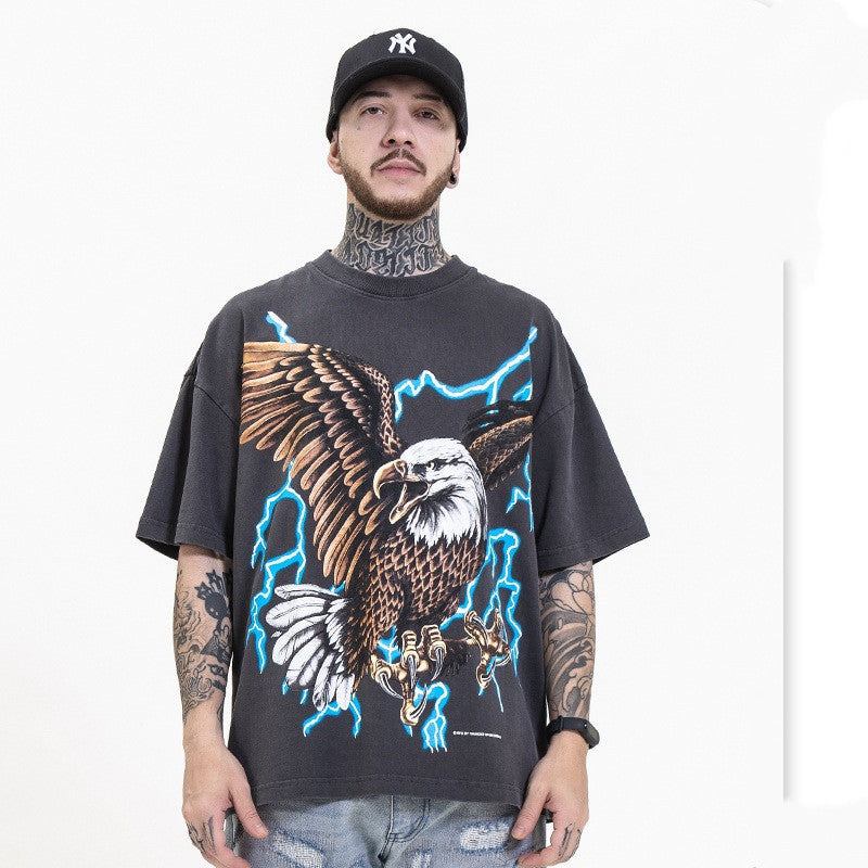 American Lightning Eagle Oversize Short Sleeve Shirt