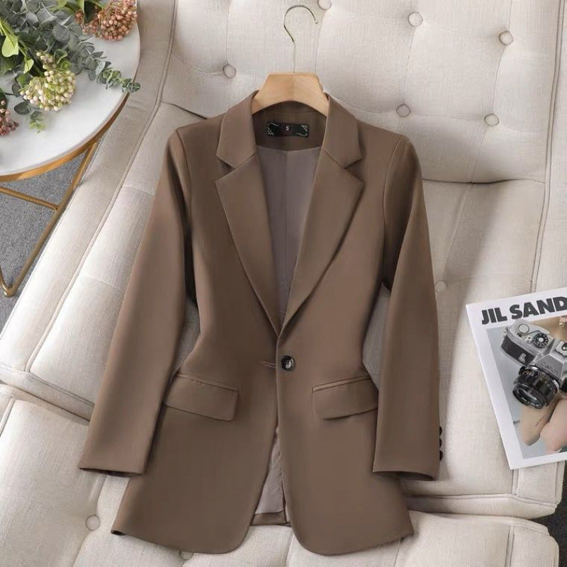 Solid Color Suit Jacket